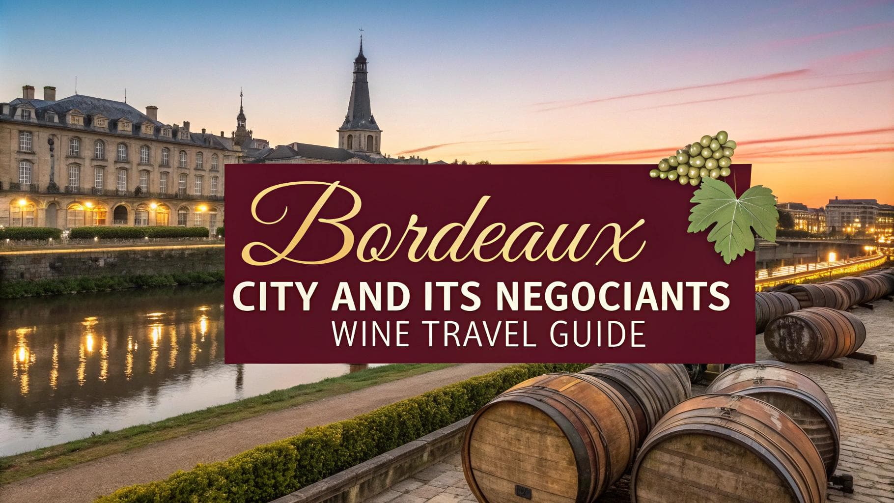 Bordeaux City and Its Négociants Wine Travel Guide (Bordeaux, France)