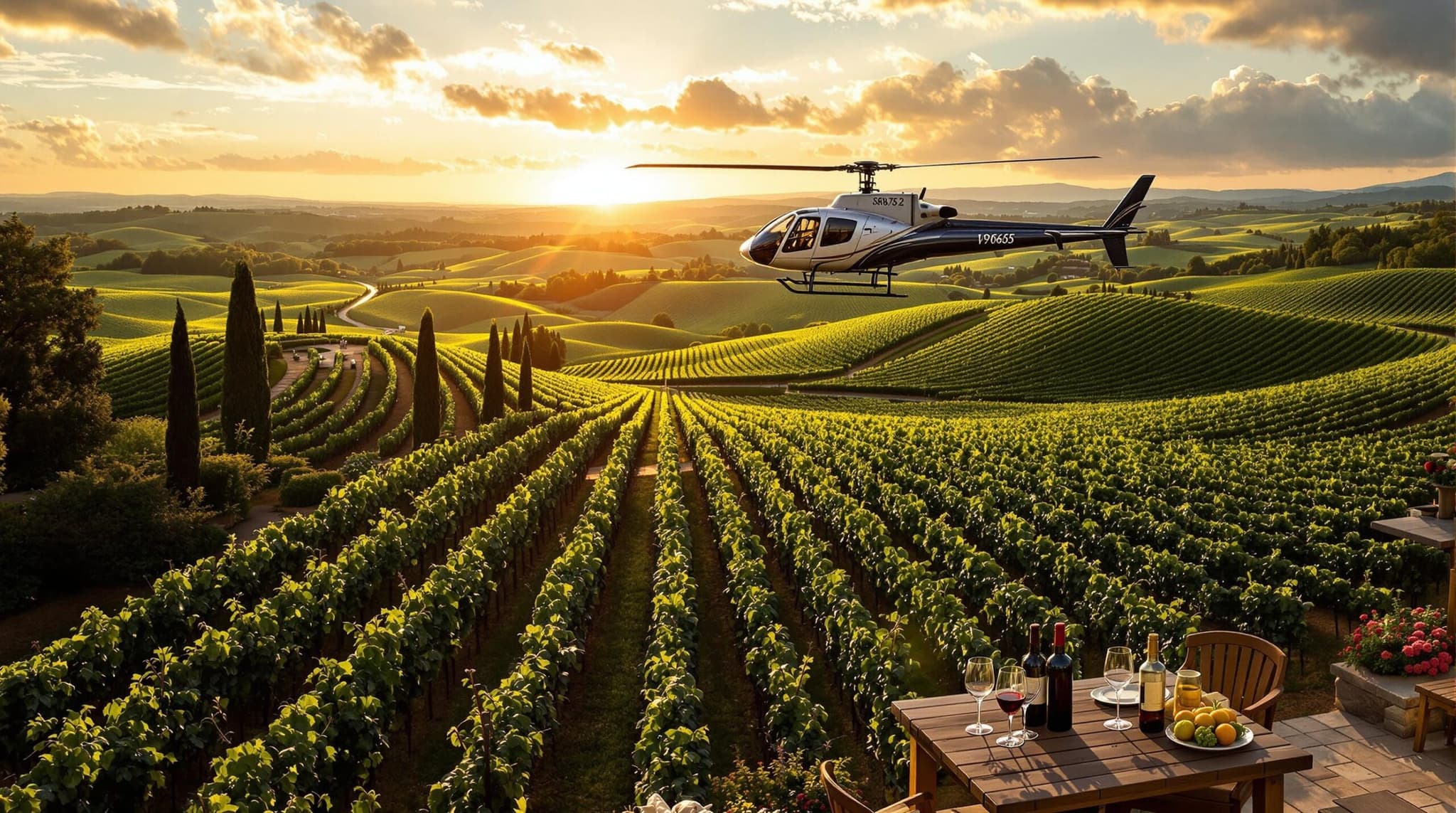 Luxury Wine Experiences: Helicopter Tours and Private Tastings